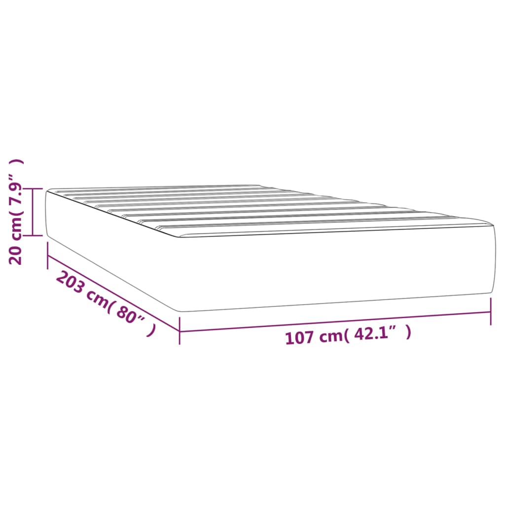 8720287162179_g_en_hd_5 vidaXL Pocket Spring Bed Mattress Black 107x203x20 cm Super Single Faux Leather - Image 7