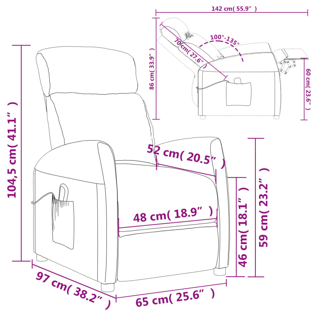 8720287163480_g_en_hd_10 vidaXL Massage Chair Dark Grey Fabric - Image 12