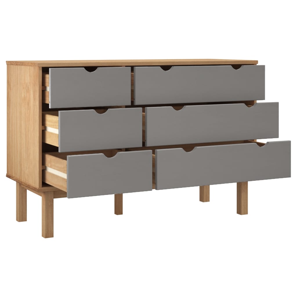 8720287165590_g_en_hd_2 vidaXL Drawer Cabinet OTTA Brown&Grey 111x43x73.5 cm Solid Wood Pine - Image 5