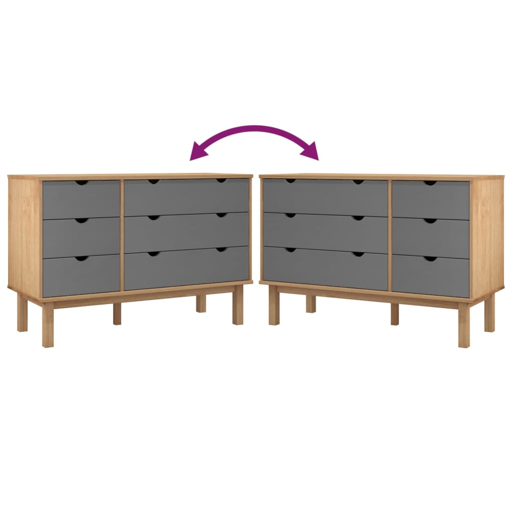 8720287165590_g_en_hd_5 vidaXL Drawer Cabinet OTTA Brown&Grey 111x43x73.5 cm Solid Wood Pine - Image 8
