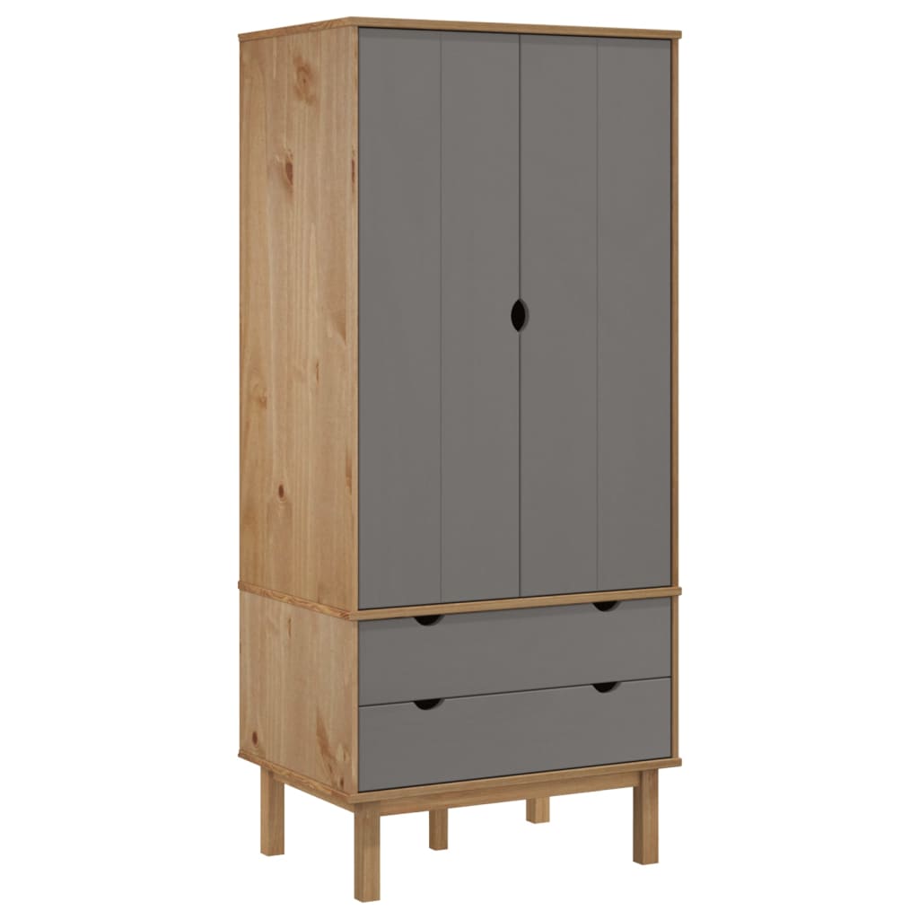 8720287165620_a_en_hd_1 vidaXL Wardrobe OTTA Brown and Grey 76.5x53x172 cm Solid Wood Pine - Image 2