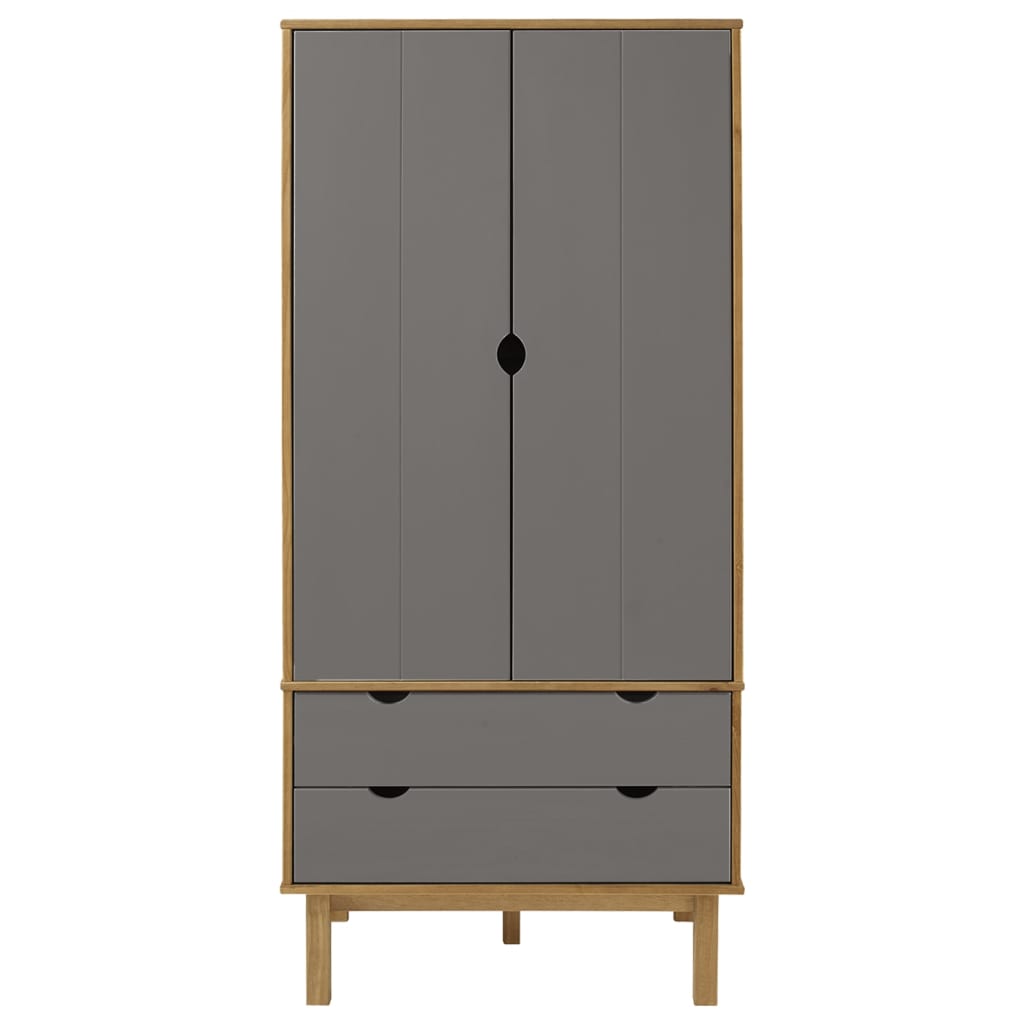 8720287165620_g_en_hd_1 vidaXL Wardrobe OTTA Brown and Grey 76.5x53x172 cm Solid Wood Pine - Image 4