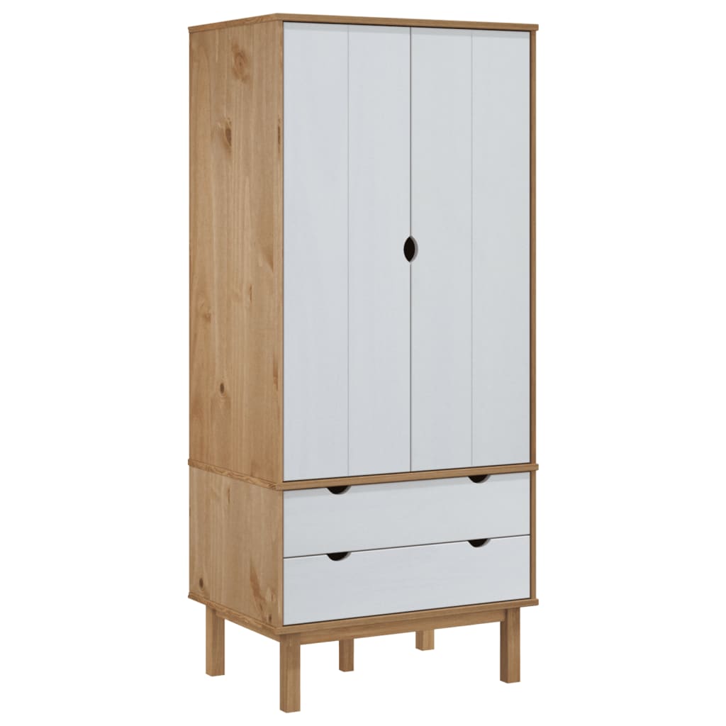 8720287165637_a_en_hd_1 vidaXL Wardrobe OTTA Brown and White 76.5x53x172 cm Solid Wood Pine - Image 2