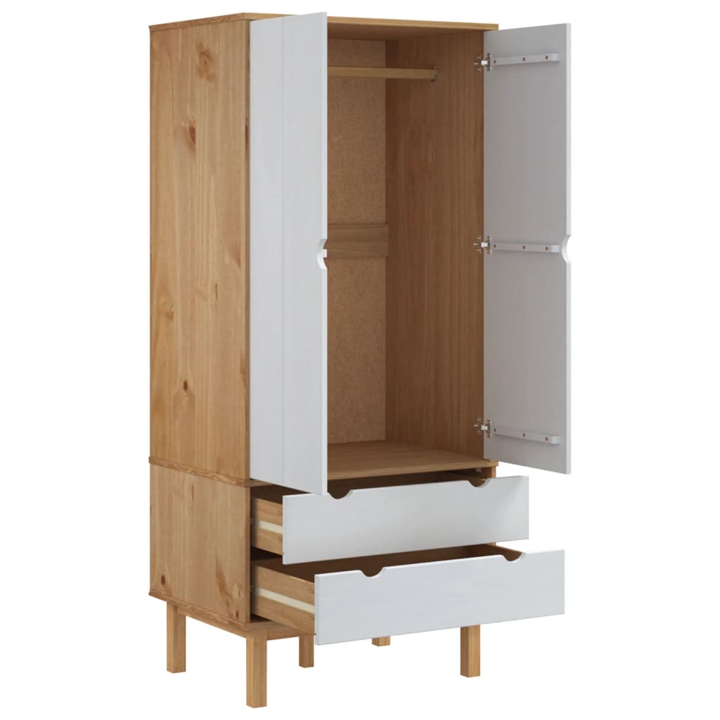 8720287165637_g_en_hd_2 vidaXL Wardrobe OTTA Brown and White 76.5x53x172 cm Solid Wood Pine - Image 5