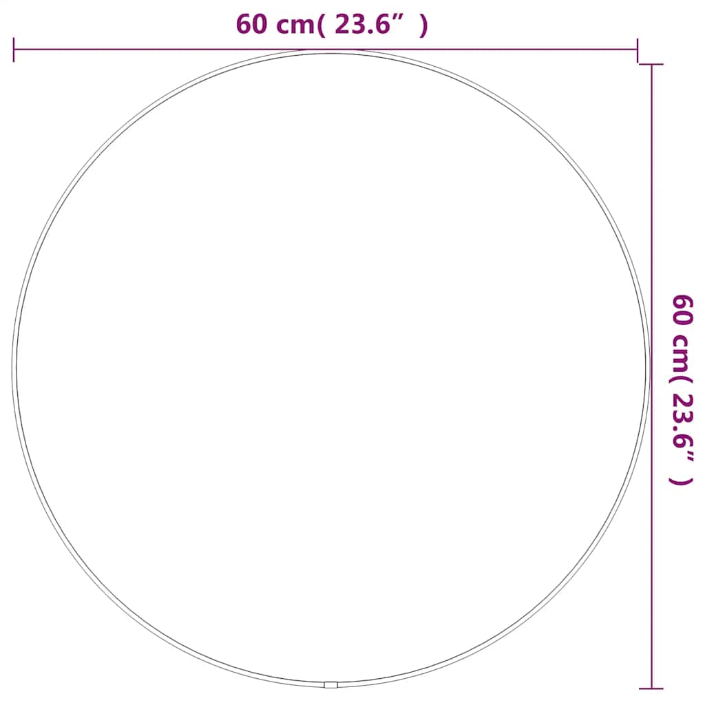 8720287165743_g_en_hd_4 vidaXL Wall Mirror Silver Ø 60 cm Round - Image 6