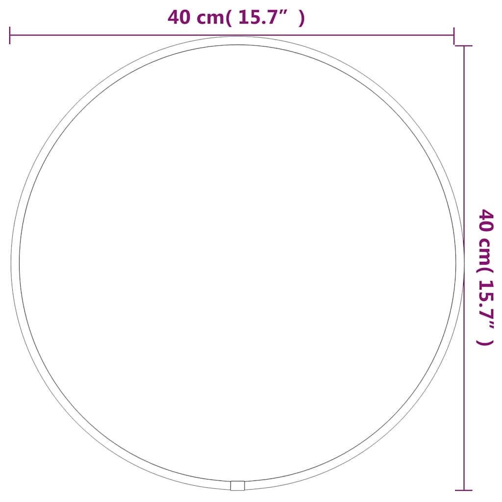 8720287165828_g_en_hd_4 vidaXL Wall Mirror Black Ø 40 cm Round - Image 6