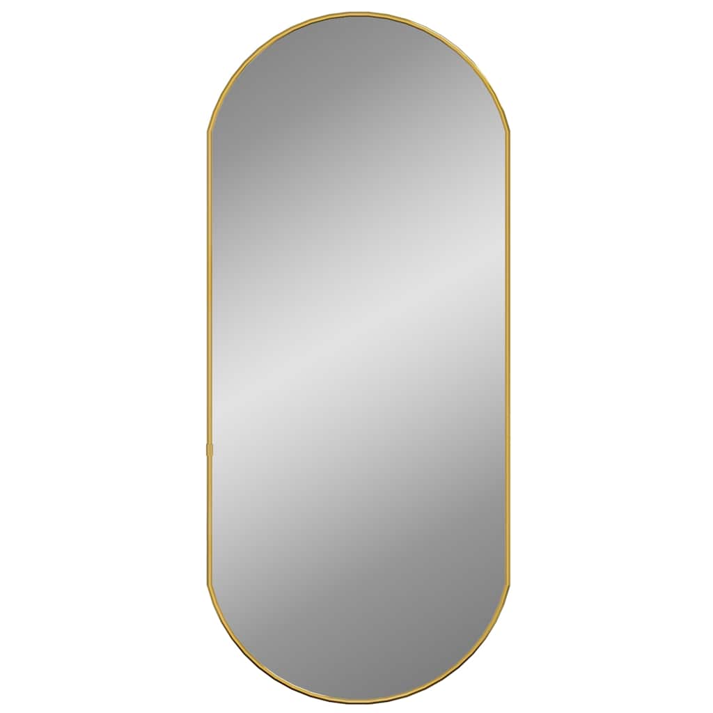8720287165965_g_en_hd_1 vidaXL Wall Mirror Gold 80x35 cm Oval - Image 3