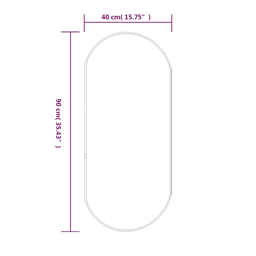 8720287165972_g_en_hd_4 vidaXL Wall Mirror Gold 90x40 cm Oval - Image 6