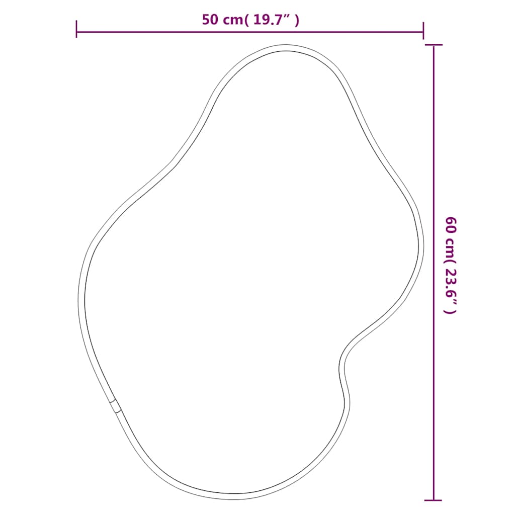 8720287166719_g_en_hd_4 vidaXL Wall Mirror Black 60x50 cm - Image 6