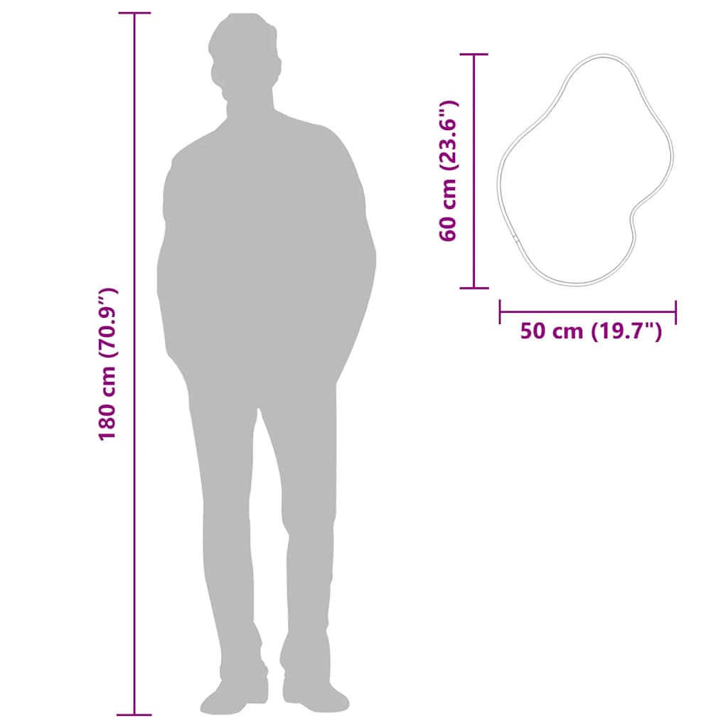 8720287166719_g_en_hd_5 vidaXL Wall Mirror Black 60x50 cm - Image 7