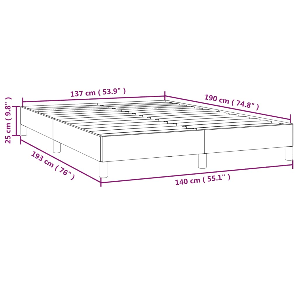 8720287168096_g_en_hd_6 vidaXL Bed Frame without Mattress Black 137x187 cm Double Fabric - Image 8