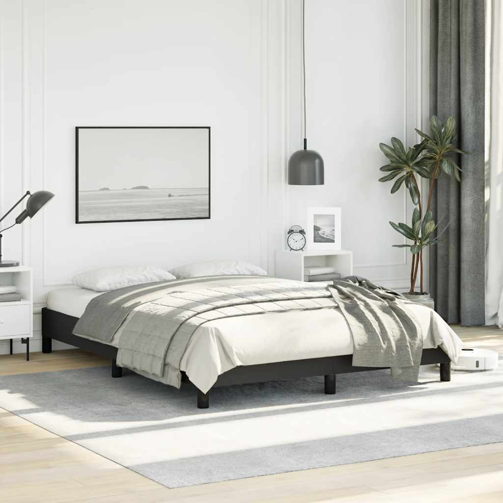 8720287169819_g_en_hd_2 vidaXL Bed Frame without Mattress Black 137x187 cm Double Faux Leather - Image 4