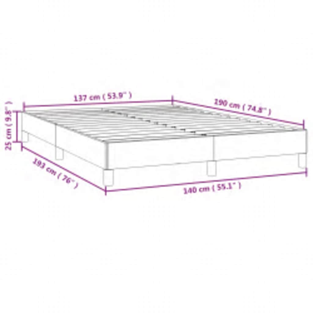 8720287169819_g_en_hd_7 vidaXL Bed Frame without Mattress Black 137x187 cm Double Faux Leather - Image 9