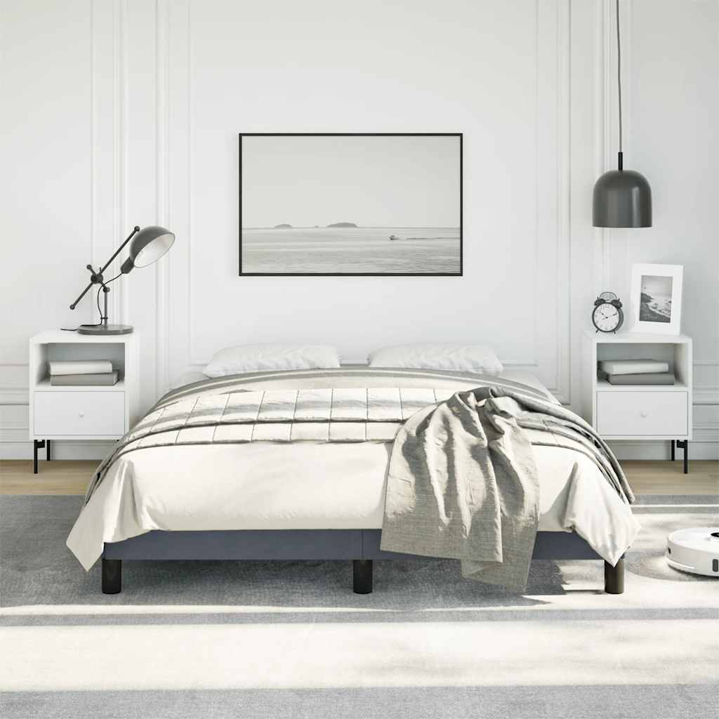 8720287170563_g_en_hd_2 vidaXL Bed Frame without Mattress Dark Grey 137x187 cm Double Velvet - Image 4