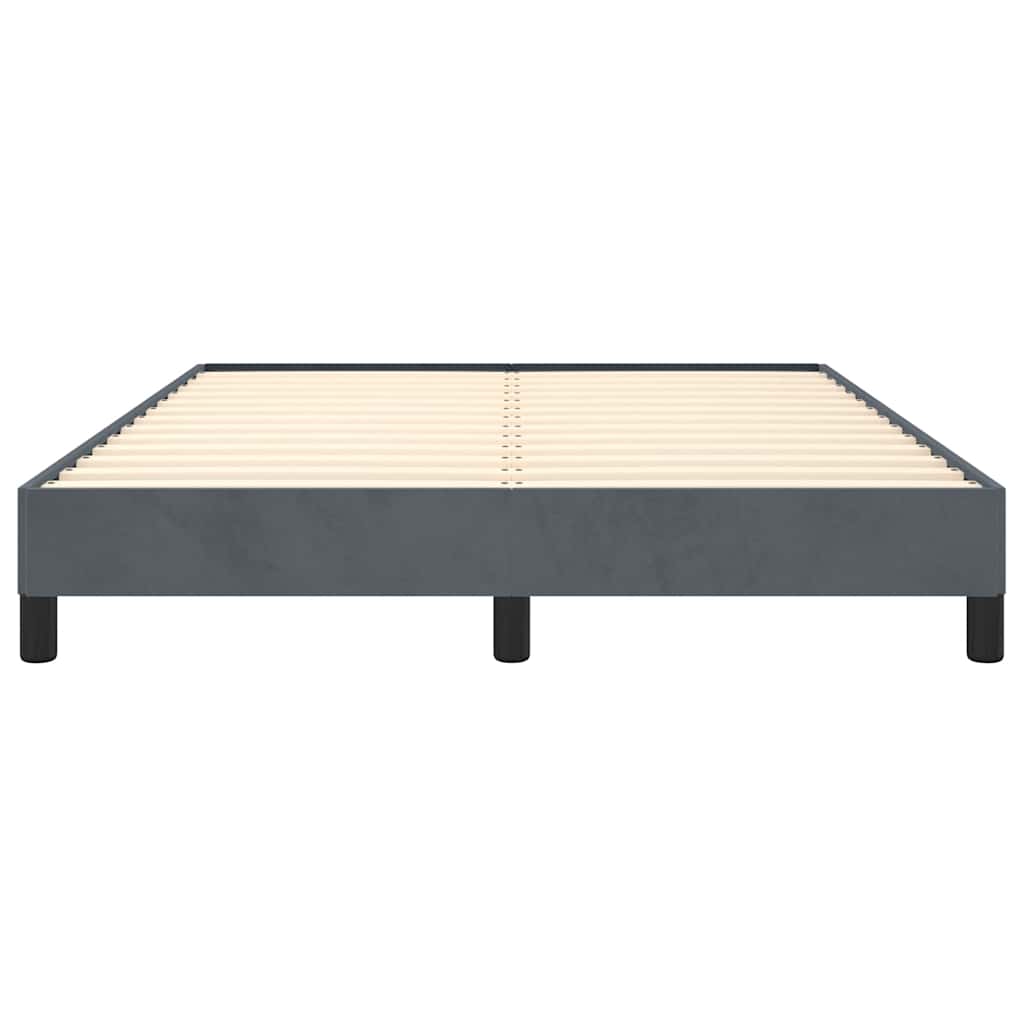 8720287170563_g_en_hd_4 vidaXL Bed Frame without Mattress Dark Grey 137x187 cm Double Velvet - Image 6