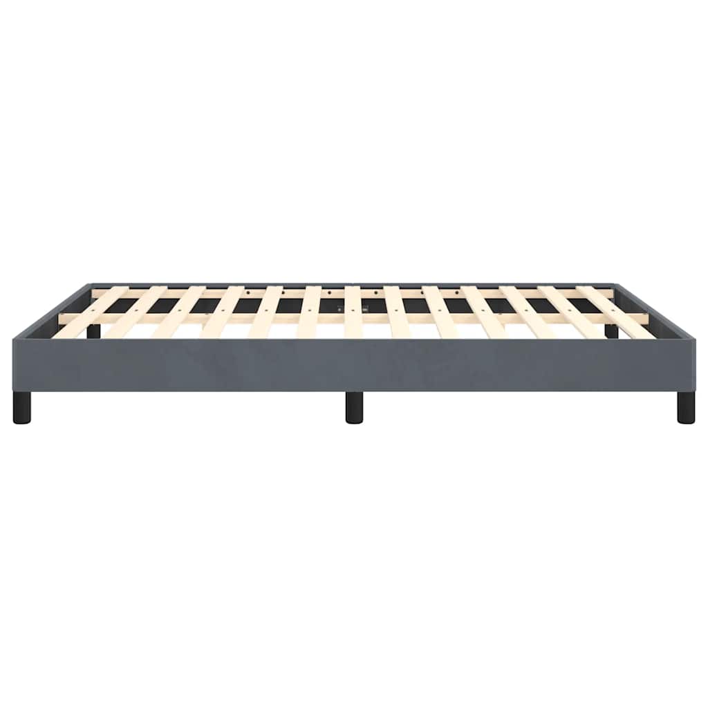 8720287170563_g_en_hd_5 vidaXL Bed Frame without Mattress Dark Grey 137x187 cm Double Velvet - Image 7