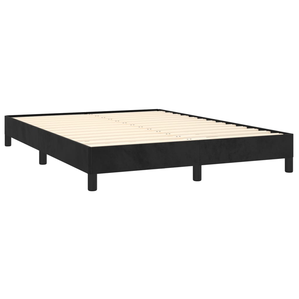 8720287170570_g_en_hd_1 vidaXL Bed Frame without Mattress Black 137x187 cm Double Velvet - Image 3