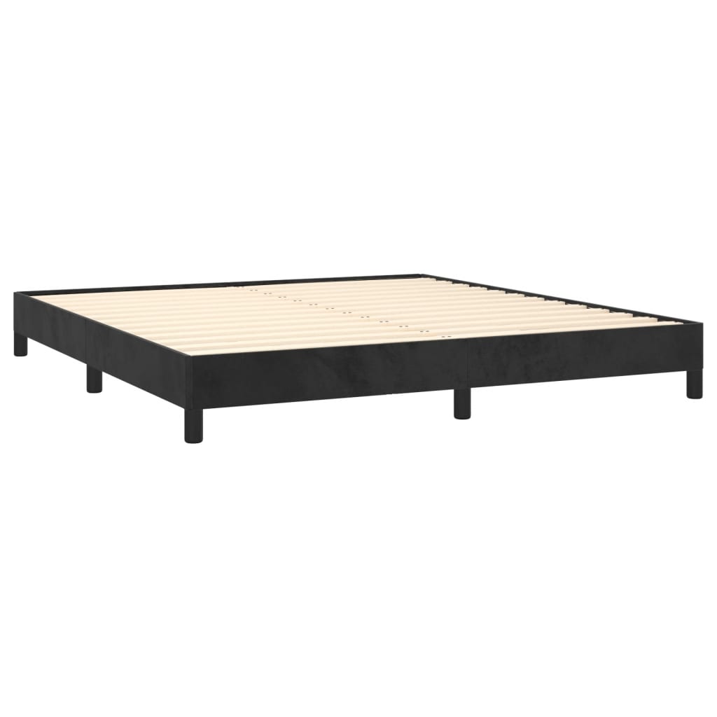 8720287170600_g_en_hd_1 vidaXL Bed Frame without Mattress Black 152x203 cm Queen Velvet - Image 3
