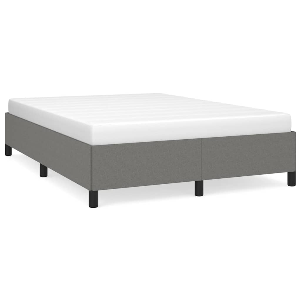 8720287171546_a_en_hd_1 vidaXL Bed Frame without Mattress Dark Grey 137x187 cm Double Fabric - Image 2
