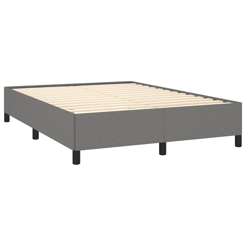 8720287171546_g_en_hd_3 vidaXL Bed Frame without Mattress Dark Grey 137x187 cm Double Fabric - Image 5