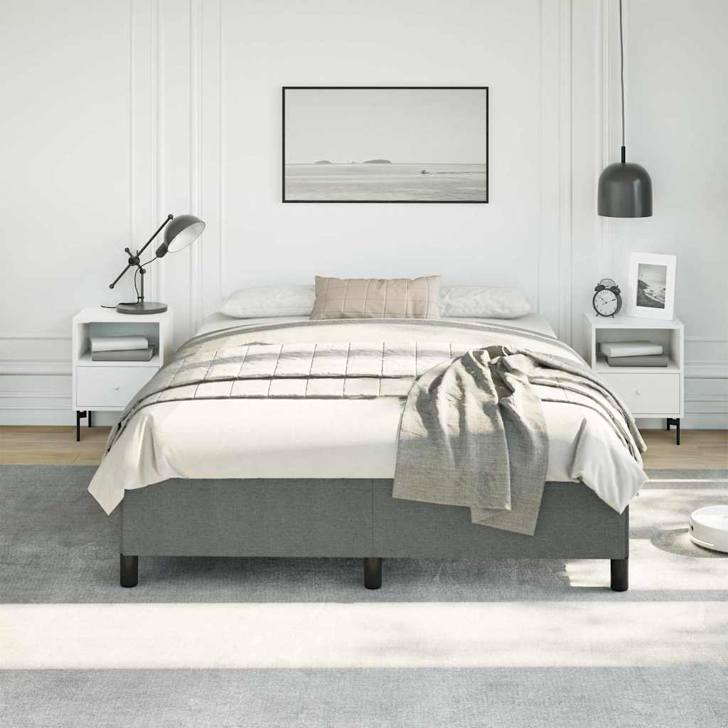 8720287171577_g_en_hd_1 vidaXL Bed Frame without Mattress Dark Grey 152x203 cm Queen Fabric - Image 3