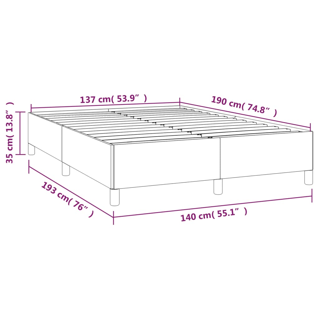8720287174059_g_en_hd_6 vidaXL Bed Frame without Mattress Black 137x187 cm Double Velvet - Image 8