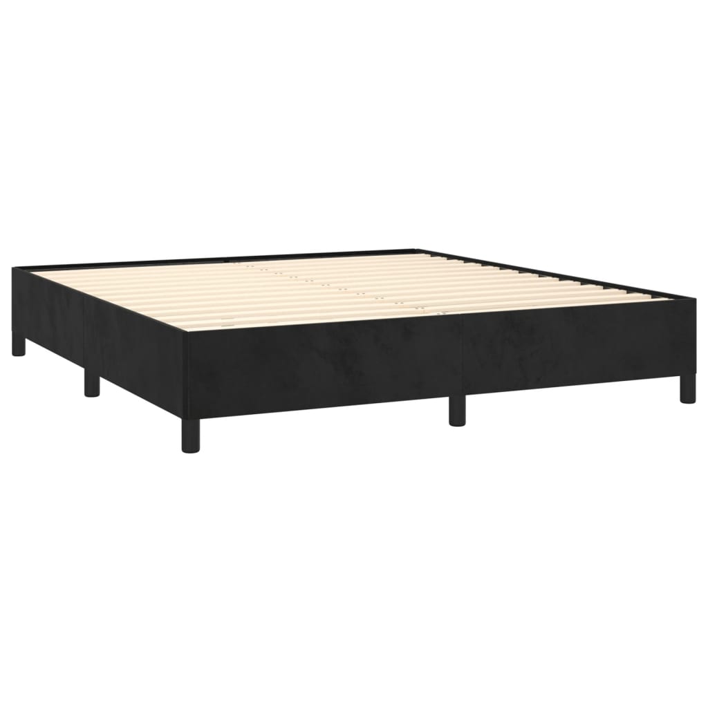 8720287174080_g_en_hd_2 vidaXL Bed Frame without Mattress Black 152x203 cm Queen Velvet - Image 4