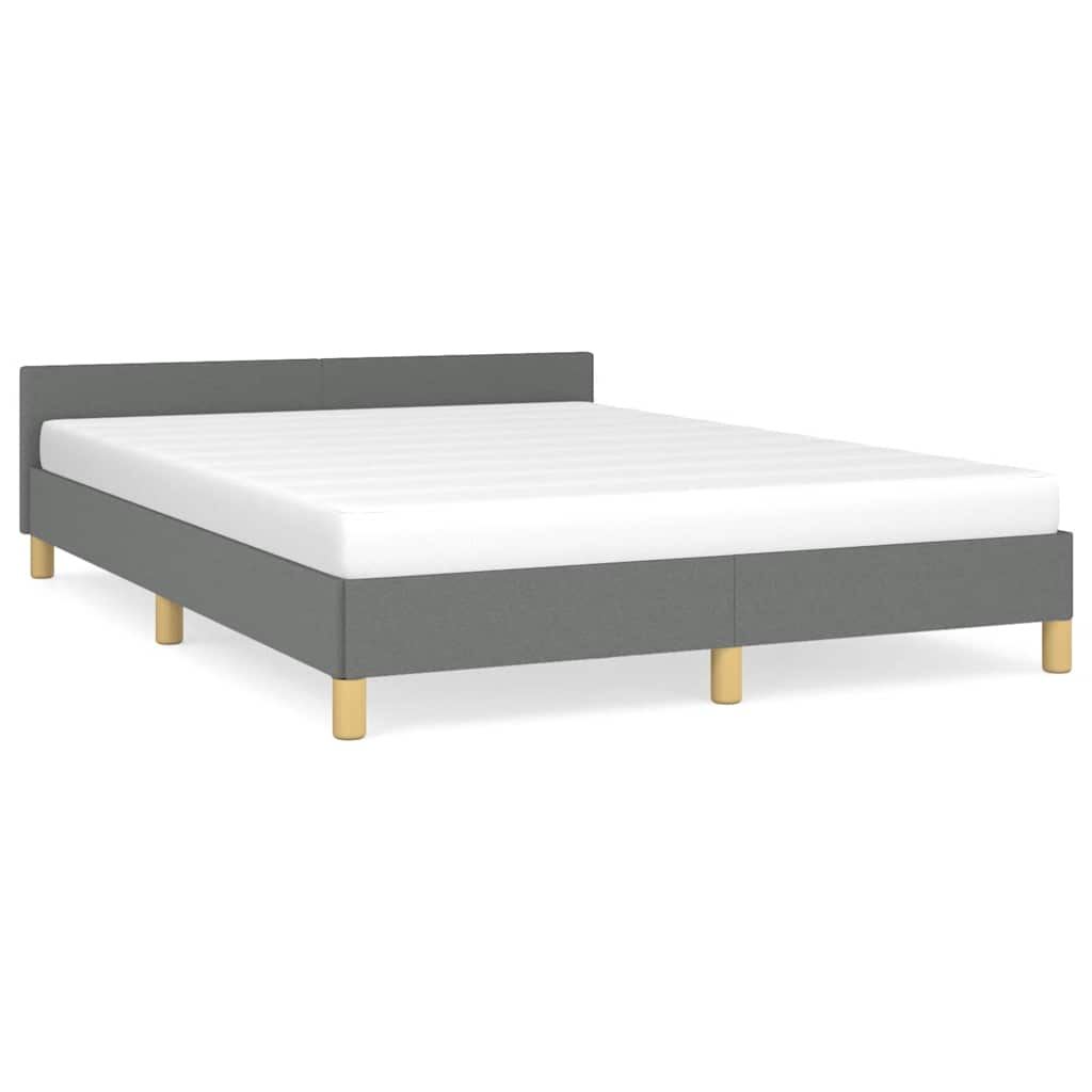 8720287175032_a_en_hd_1 vidaXL Bed Frame without Mattress Dark Grey Double Fabric - Image 2