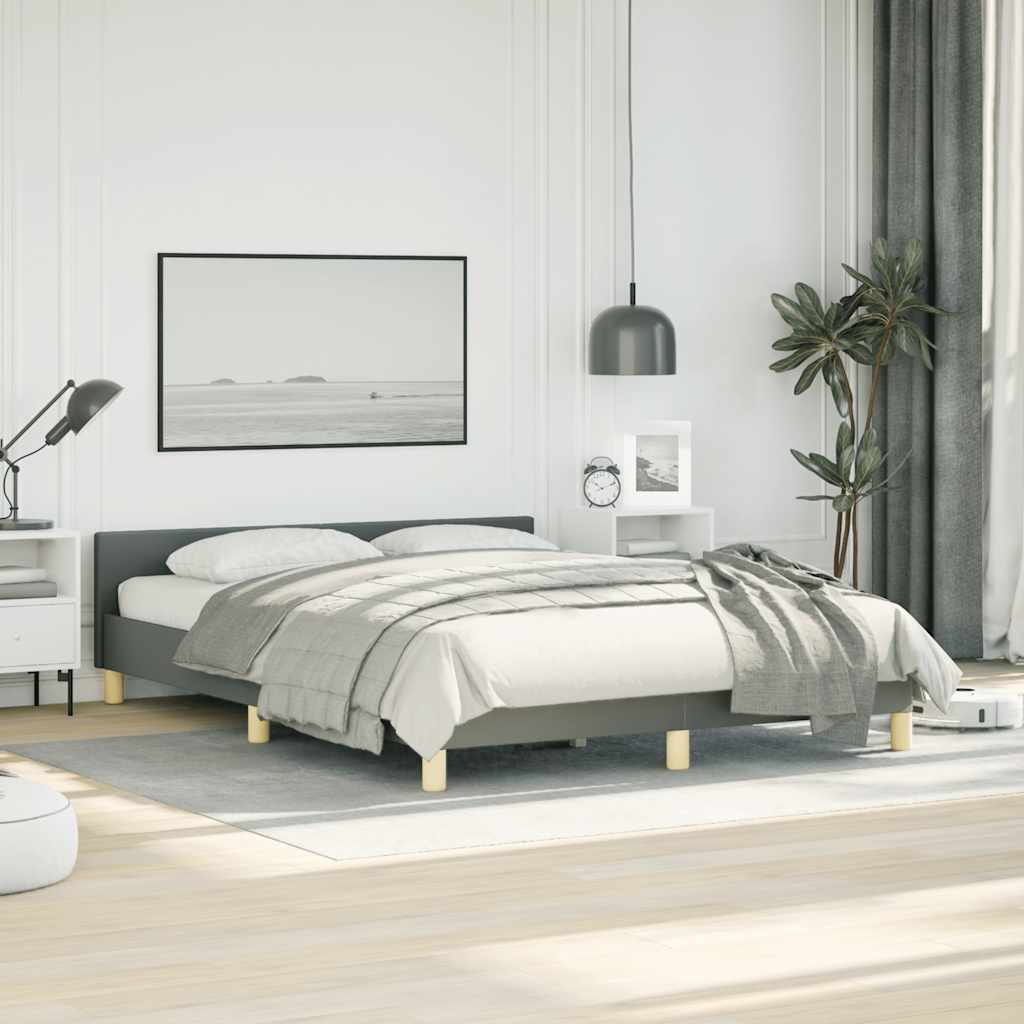 8720287175032_g_en_hd_1 vidaXL Bed Frame without Mattress Dark Grey Double Fabric - Image 3