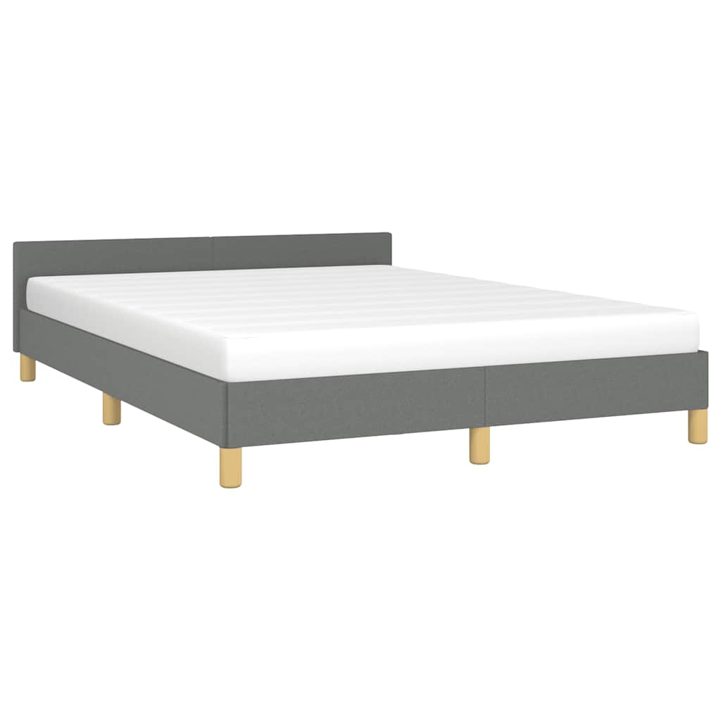 8720287175032_g_en_hd_2 vidaXL Bed Frame without Mattress Dark Grey Double Fabric - Image 4