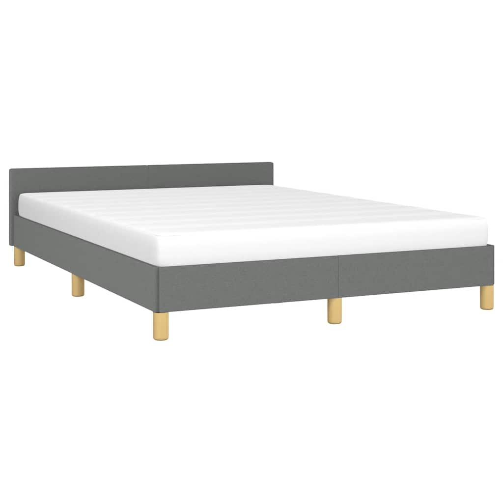 8720287175063_g_en_hd_2 vidaXL Bed Frame without Mattress Dark Grey Queen Fabric - Image 4