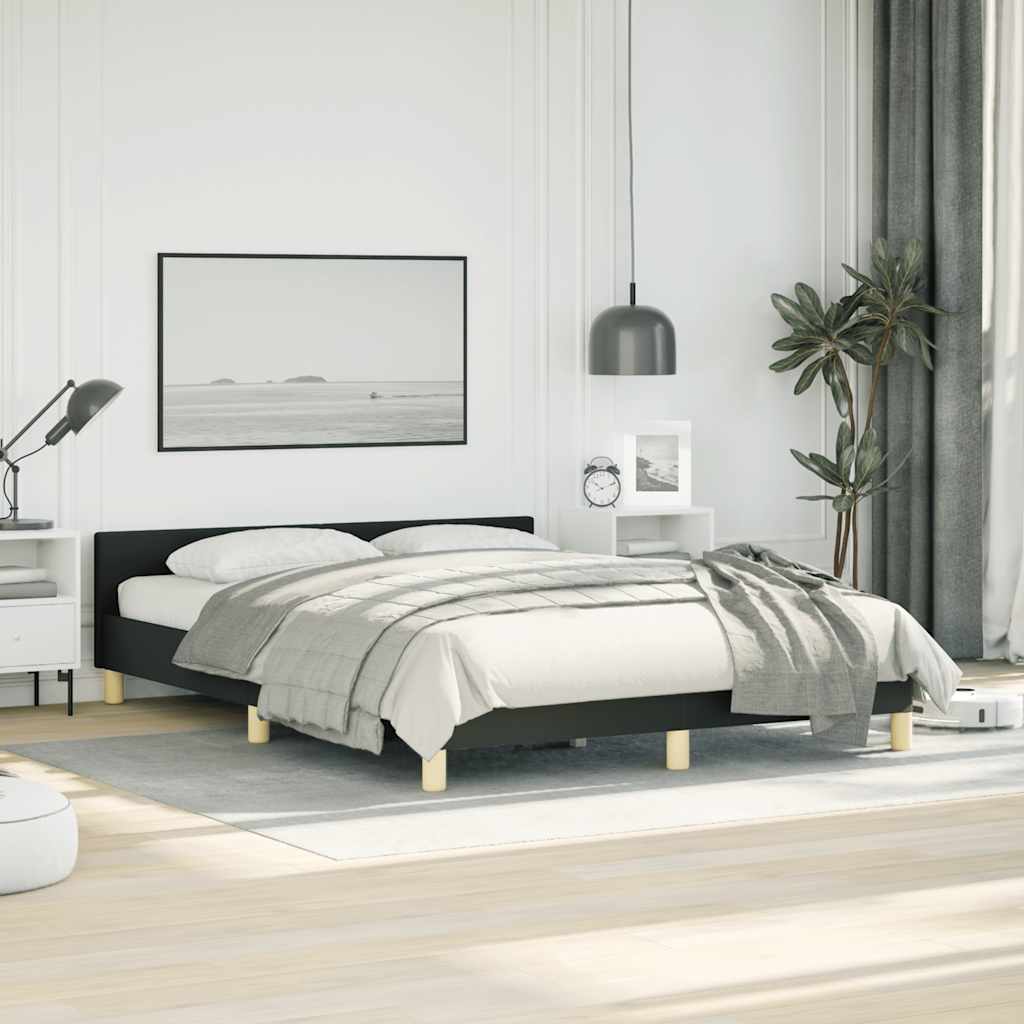 8720287175070_g_en_hd_1 vidaXL Bed Frame without Mattress Black Queen Fabric - Image 3
