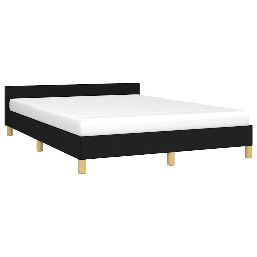 8720287175070_g_en_hd_2 vidaXL Bed Frame without Mattress Black Queen Fabric - Image 4