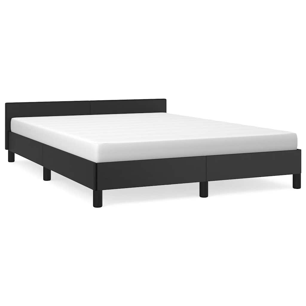 8720287175780_a_en_hd_1 vidaXL Bed Frame without Mattress Black Double Faux Leather - Image 2