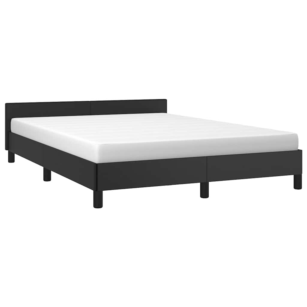 8720287175803_g_en_hd_2 vidaXL Bed Frame without Mattress Black Queen Faux Leather - Image 4
