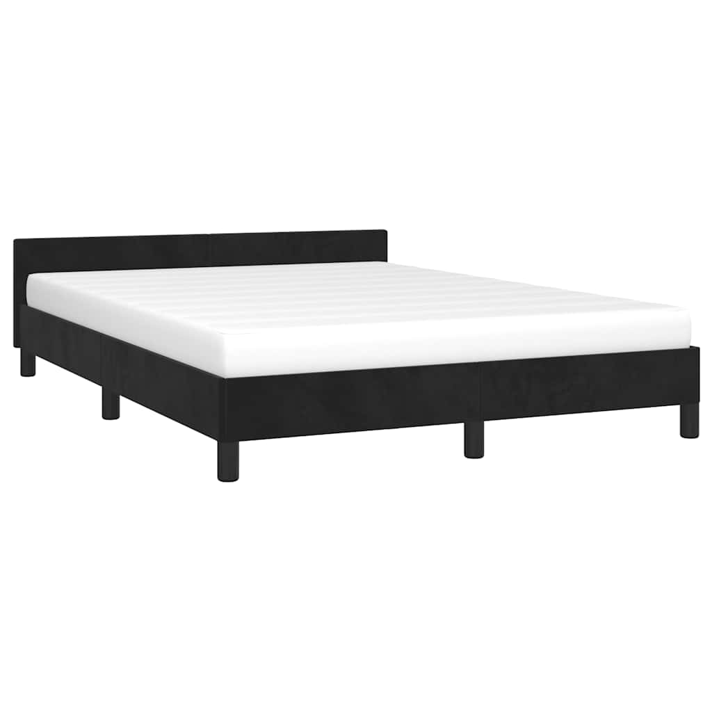 8720287176541_g_en_hd_2 vidaXL Bed Frame without Mattress Black Double Velvet - Image 4