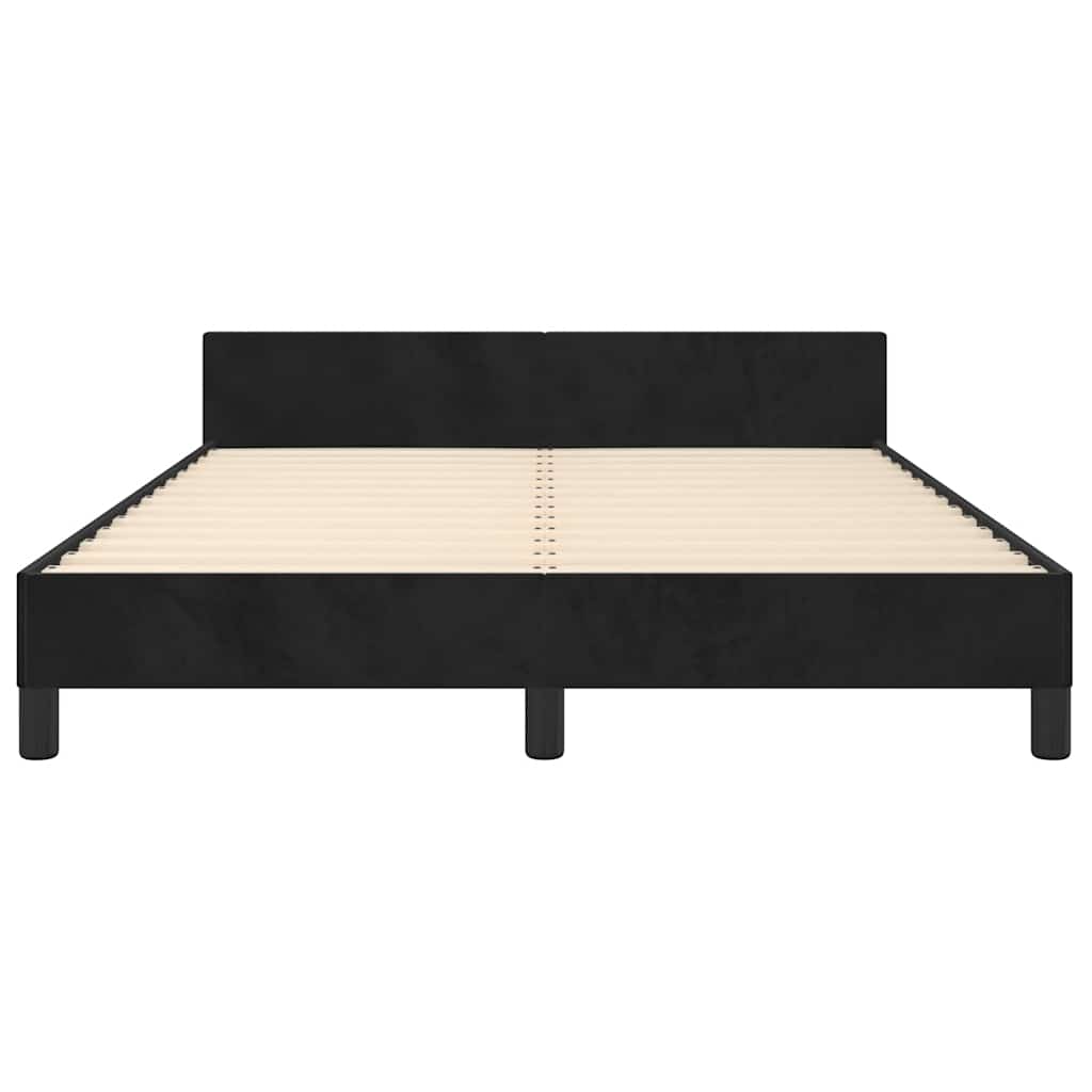 8720287176541_g_en_hd_4 vidaXL Bed Frame without Mattress Black Double Velvet - Image 6