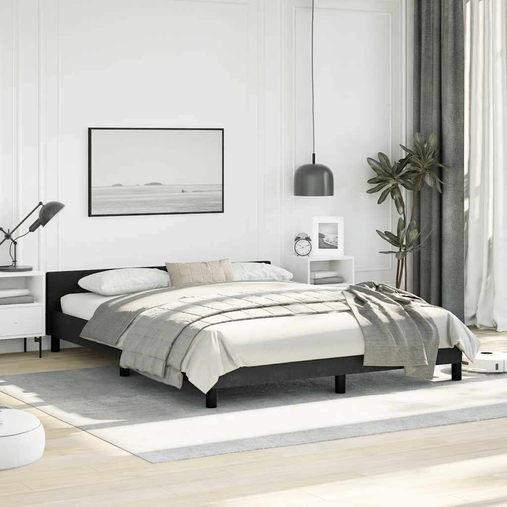 8720287176572_g_en_hd_1 vidaXL Bed Frame without Mattress Black Queen Velvet - Image 3