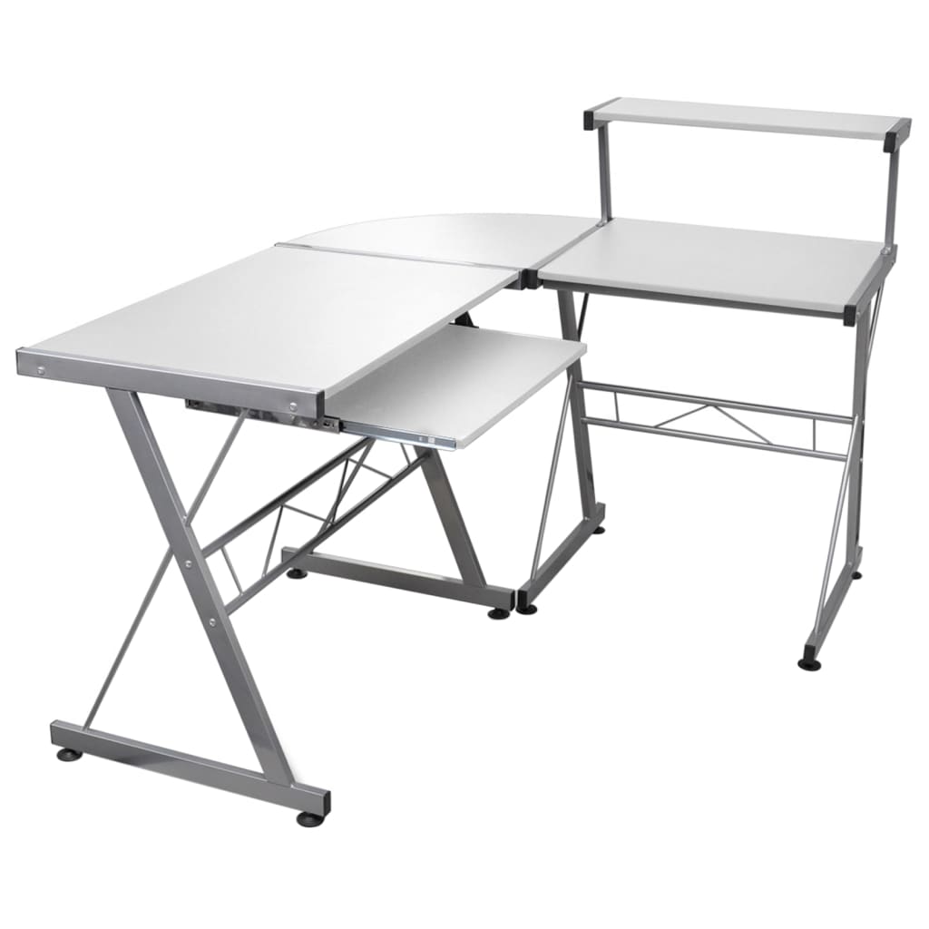 8720287177593_a_en_hd_1 vidaXL Corner Computer Desk White 132x112x99 cm Engineered Wood - Image 1