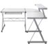 vidaXL Corner Computer Desk White 132x112x99 cm Engineered Wood - Image 2