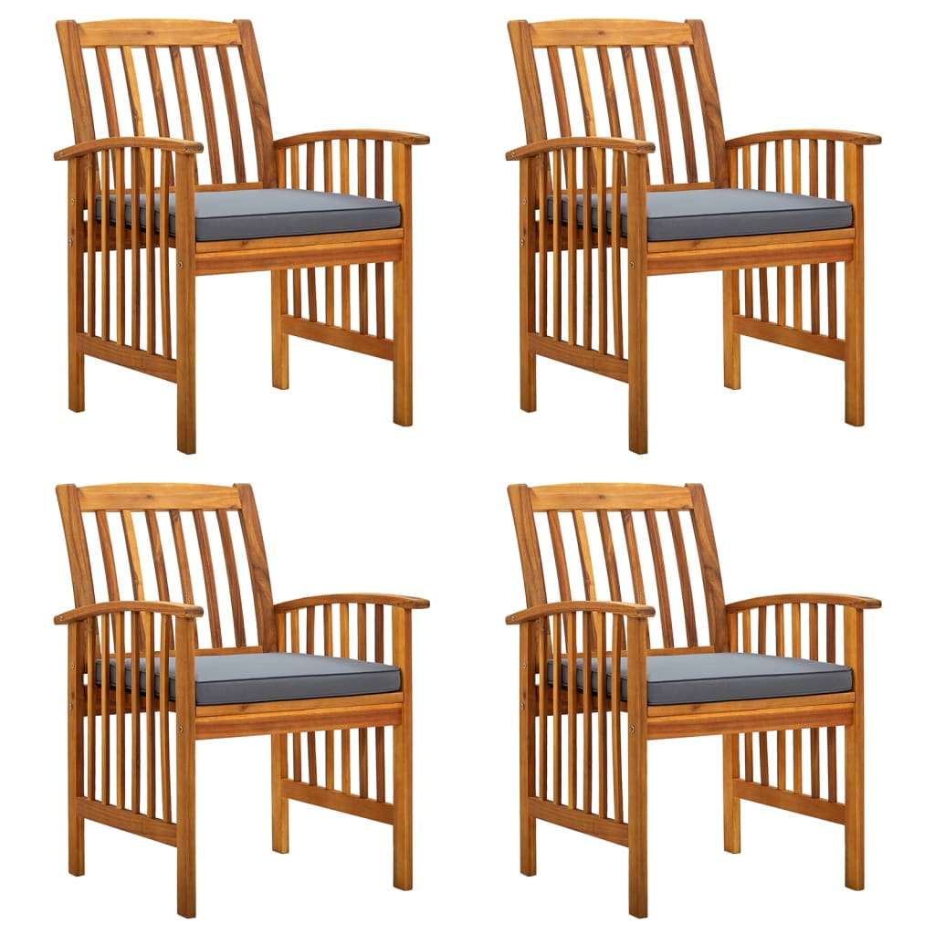 8720287177869_a_en_hd_1 vidaXL Garden Dining Chairs 4 pcs with Cushions Solid Wood Acacia - Image 1