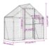 vidaXL Aviary Anthracite 179x100x185 cm Aluminium - Image 7