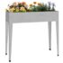 vidaXL Garden Planter 100.5x40.5x90 cm Galvanised Steel - Image 3