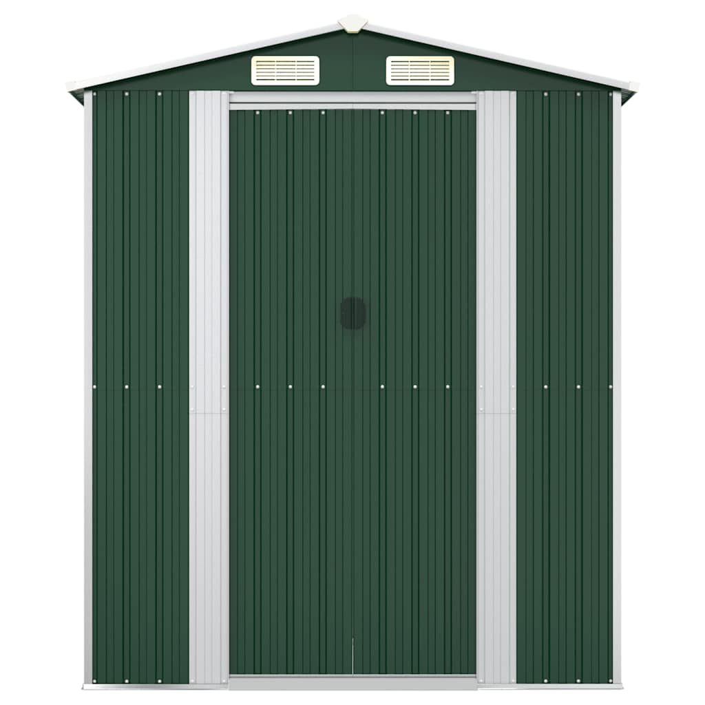 8720287178163_g_en_hd_1 vidaXL Garden Shed Green 192x108x223 cm Galvanised Steel - Image 3
