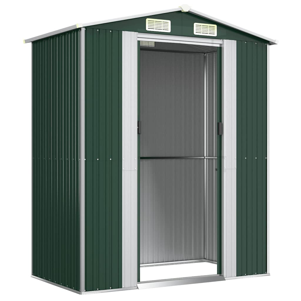 8720287178163_g_en_hd_2 vidaXL Garden Shed Green 192x108x223 cm Galvanised Steel - Image 4