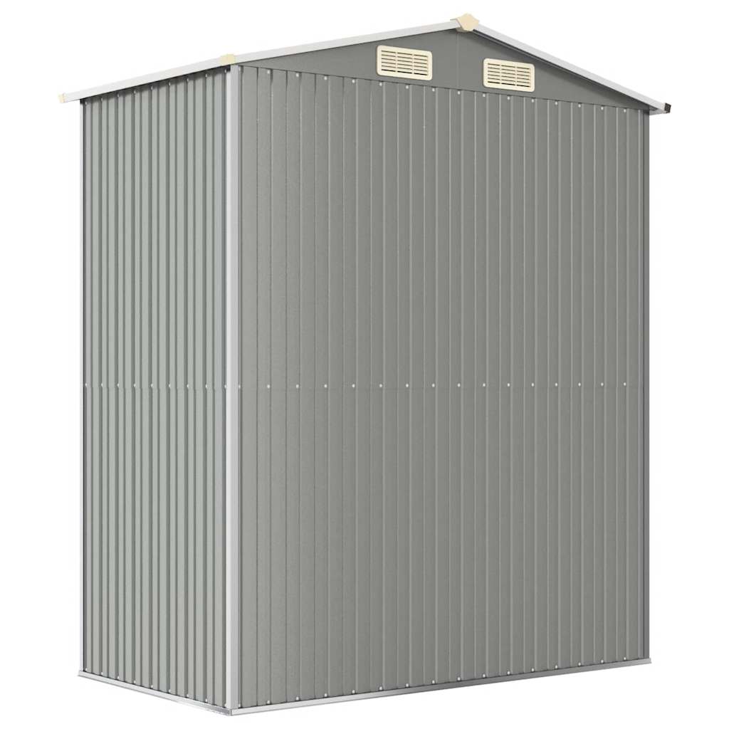 8720287178187_g_en_hd_4 vidaXL Garden Shed Light Grey 192x108x223 cm Galvanised Steel - Image 6