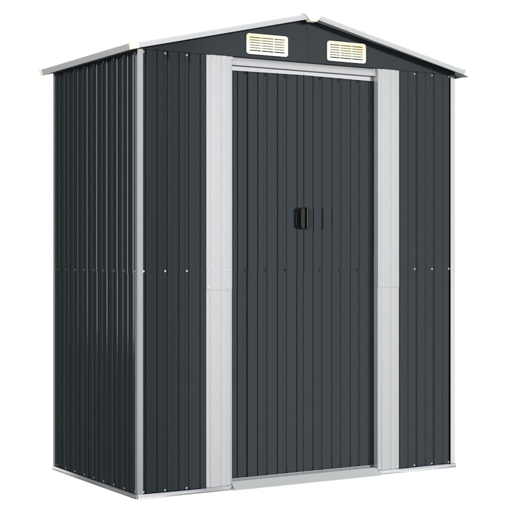 8720287178200_a_en_hd_1 vidaXL Garden Shed Anthracite 192x108x223 cm Galvanised Steel - Image 2