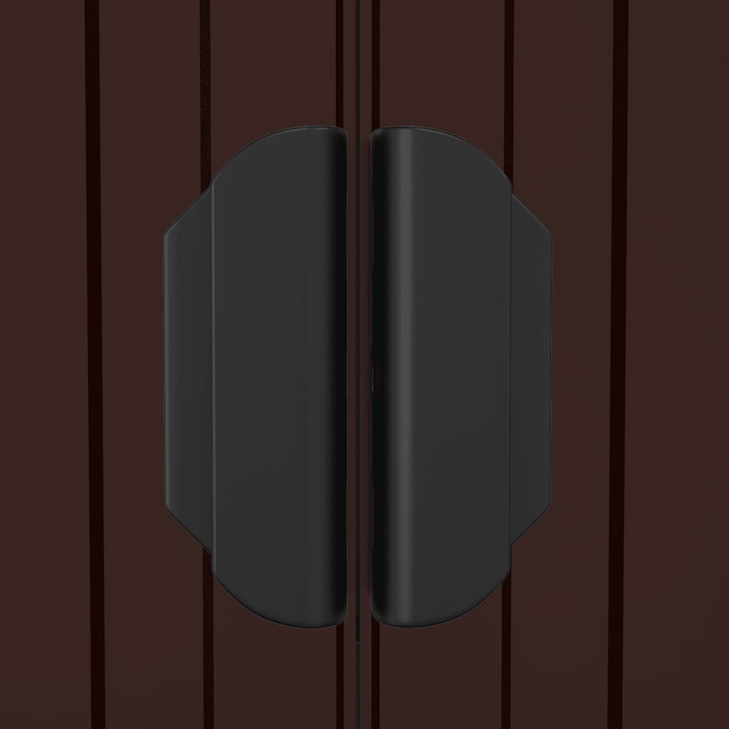 8720287178224_g_en_hd_5 vidaXL Garden Shed Dark Brown 192x108x223 cm Galvanised Steel - Image 7