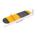 vidaXL Speed Hump Yellow&Black 129x32.5x4 cm Rubber - Image 10