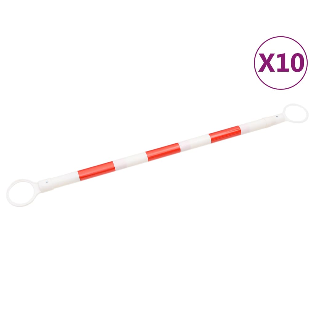 8720287178569_a_en_hd_1 vidaXL Retractable Traffic Cone Bars 10 pcs ABS 116-197 cm - Image 2